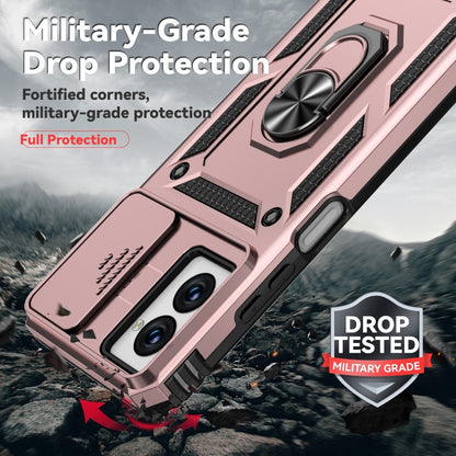 For Motorola Moto G Power 5G 2024 Sliding Camshield Holder Phone Case(Rose Gold) by buy2fix