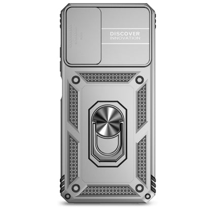 For Motorola Moto G Power 5G 2024 Sliding Camshield Holder Phone Case(Silver) by buy2fix