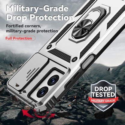 For Motorola Moto G Power 5G 2024 Sliding Camshield Holder Phone Case(Silver) by buy2fix