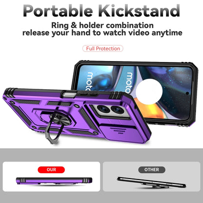 For Motorola Moto G Power 5G 2024 Sliding Camshield Holder Phone Case(Purple) by buy2fix