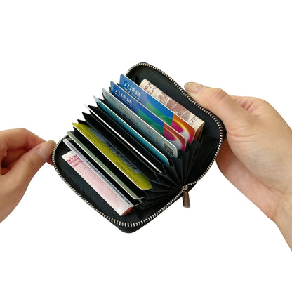 For iPhone 16 Pro Solid Color Zipper 11-Card Slots Bag Phone Case with Lanyard(Grey) - iPhone 16 Pro Cases by buy2fix | Online Shopping UK | buy2fix