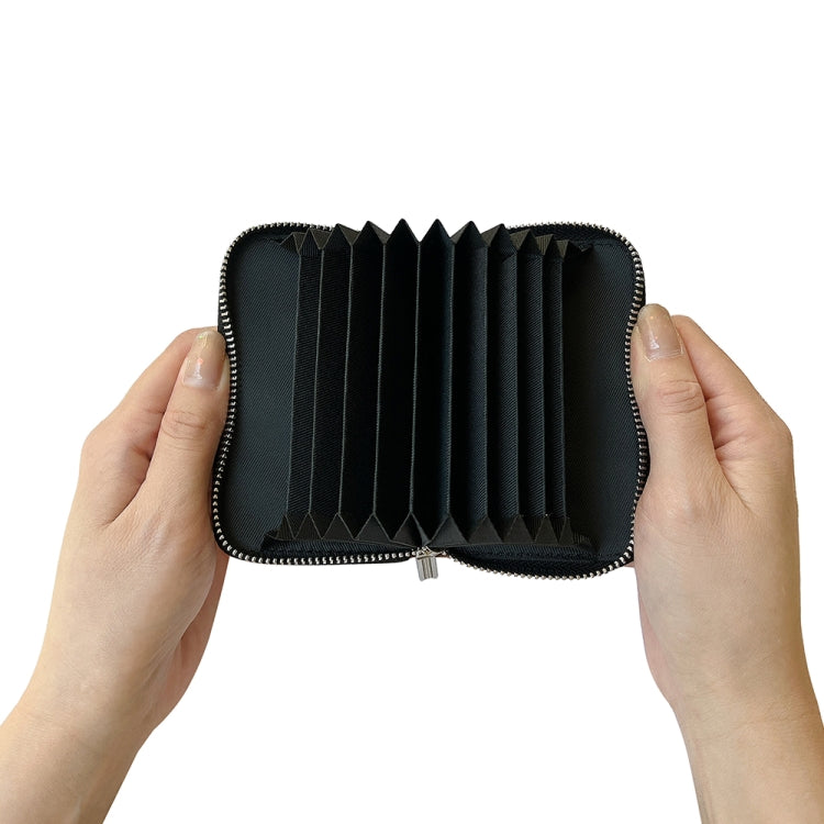 For iPhone 16 Solid Color Zipper 11-Card Slots Bag Phone Case with Lanyard(Grey) - iPhone 16 Cases by buy2fix | Online Shopping UK | buy2fix