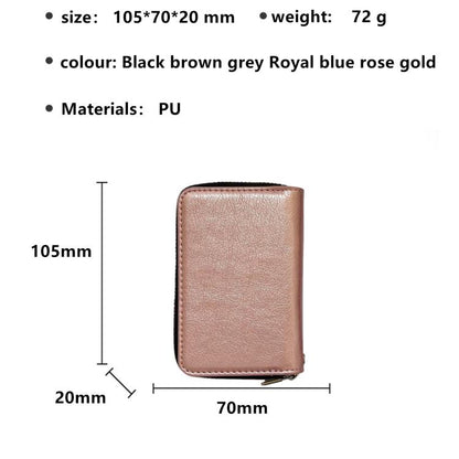 For iPhone Air Solid Color Zipper 11-Card Slots Bag Phone Case with Lanyard(Rose Gold) - iPhone Air Cases by buy2fix | Online Shopping UK | buy2fix