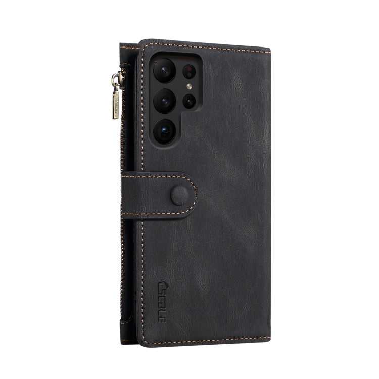 For Samsung Galaxy S24 Ultra 5G ESEBLE Retro Frosted RFID Flip Leather Phone Case(Black) - Galaxy S24 Ultra 5G Cases by ESEBLE | Online Shopping UK | buy2fix