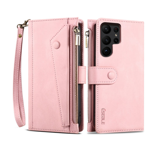 For Samsung Galaxy S24 Ultra 5G ESEBLE Retro Frosted RFID Flip Leather Phone Case(Rose Gold) - Galaxy S24 Ultra 5G Cases by ESEBLE | Online Shopping UK | buy2fix