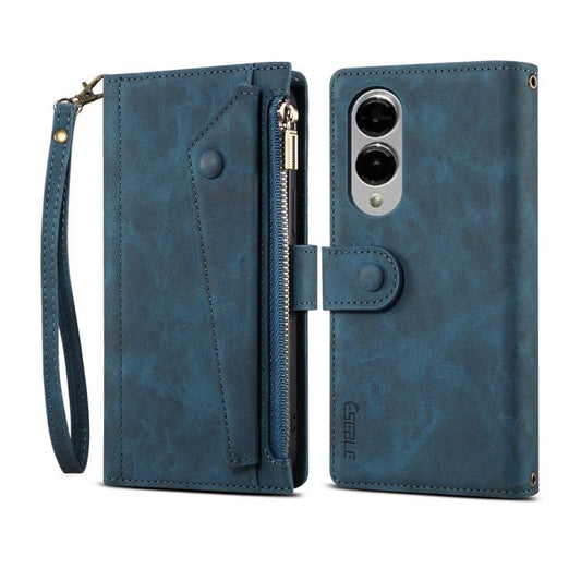 For Samsung Galaxy S25 Edge 5G ESEBLE Retro Frosted RFID Flip Leather Phone Case(Dark Green) - Galaxy S25 Edge 5G Cases by ESEBLE | Online Shopping UK | buy2fix