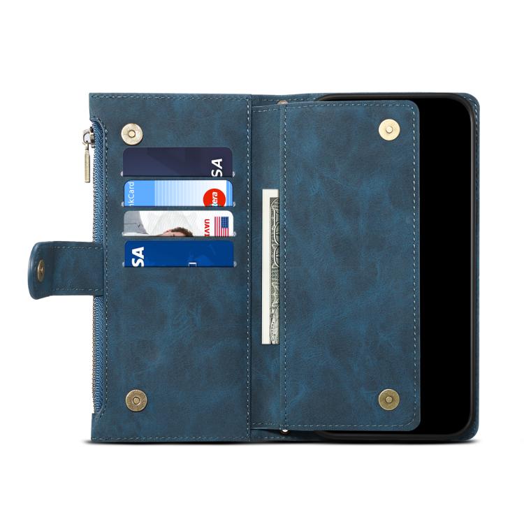 For Samsung Galaxy S25 Edge 5G ESEBLE Retro Frosted RFID Flip Leather Phone Case(Dark Green) - Galaxy S25 Edge 5G Cases by ESEBLE | Online Shopping UK | buy2fix