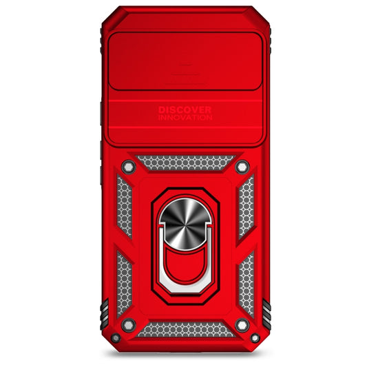 For Google Pixel 9 Pro Sliding Camshield Holder Phone Case(Red) - Google Cases by buy2fix | Online Shopping UK | buy2fix