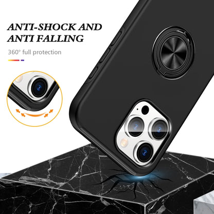For iPhone 16 Pro Magnetic Ring Holder Phone Case(Black) by buy2fix