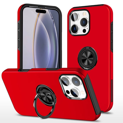 For iPhone 16 Pro Magnetic Ring Holder Phone Case(Red) by buy2fix