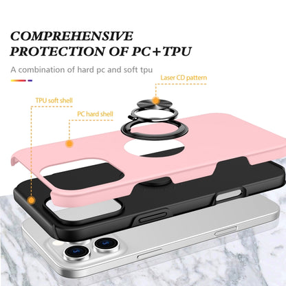 For iPhone 16 Pro Magnetic Ring Holder Phone Case(Rose Gold) by buy2fix