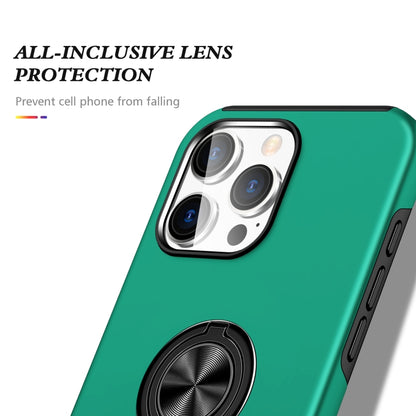 For iPhone 16 Pro Magnetic Ring Holder Phone Case(Dark Green) by buy2fix