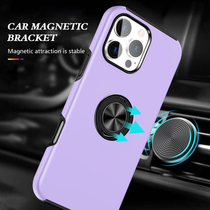 For iPhone 16 Pro Magnetic Ring Holder Phone Case(Purple) by buy2fix