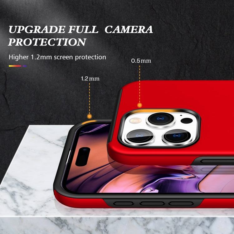 For iPhone 16 Pro Max Magnetic Ring Holder Phone Case(Red) by buy2fix