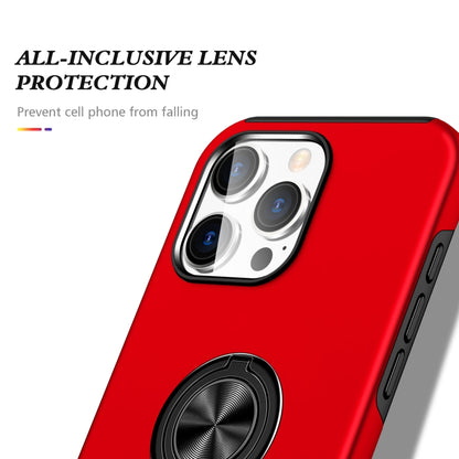 For iPhone 16 Pro Max Magnetic Ring Holder Phone Case(Red) by buy2fix