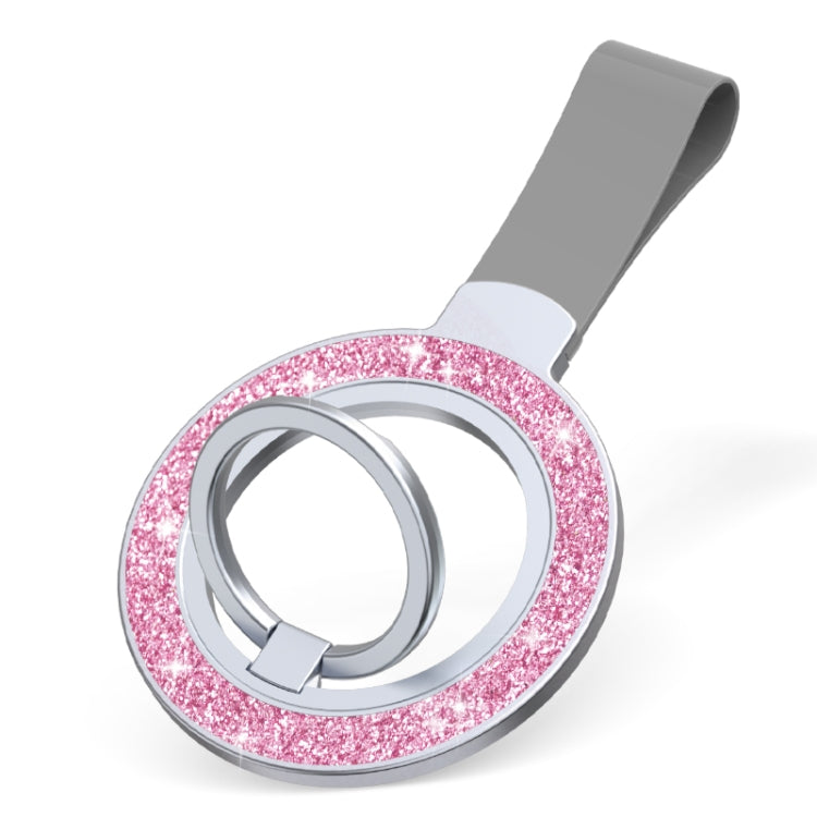 Glitter Magnetic Ring Buckle Holder(Pink + Grey) - Ring Holder by buy2fix | Online Shopping UK | buy2fix