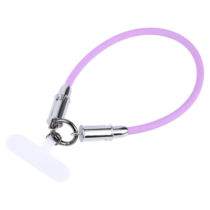 USB-C / Type-C to Type-C Data Cable Phone Anti-lost Short Lanyard, Length: 30cm(Purple Silicone) - USB-C & Type-C Cable by buy2fix | Online Shopping UK | buy2fix
