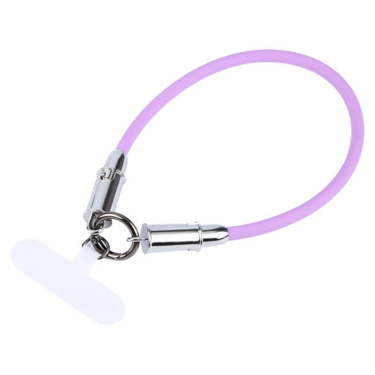 USB-C / Type-C to Type-C Data Cable Phone Anti-lost Short Lanyard, Length: 30cm(Purple Silicone) - USB-C & Type-C Cable by buy2fix | Online Shopping UK | buy2fix
