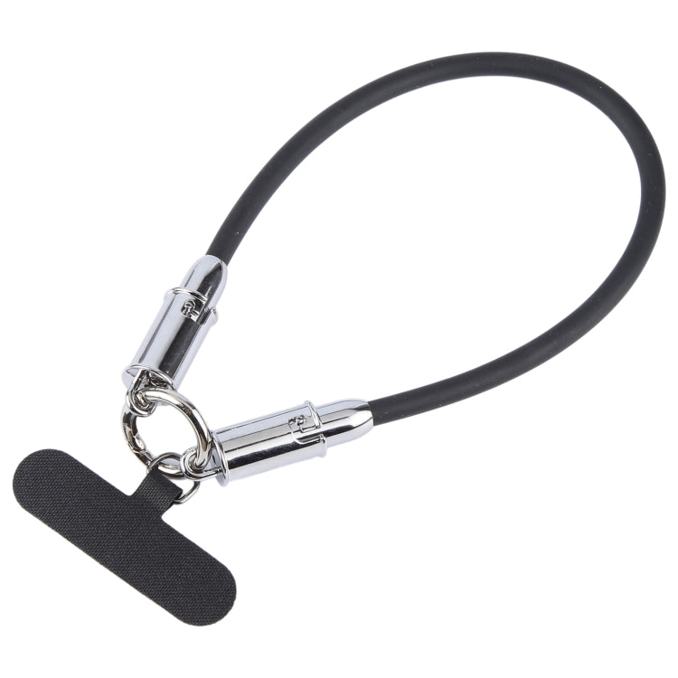 USB-C / Type-C to Type-C Data Cable Phone Anti-lost Short Lanyard, Length: 30cm(Black Silicone) - USB-C & Type-C Cable by buy2fix | Online Shopping UK | buy2fix
