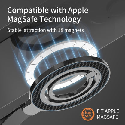 Carbon Fiber Magnetic Ring Buckle Holder(Black) - Ring Holder by buy2fix | Online Shopping UK | buy2fix