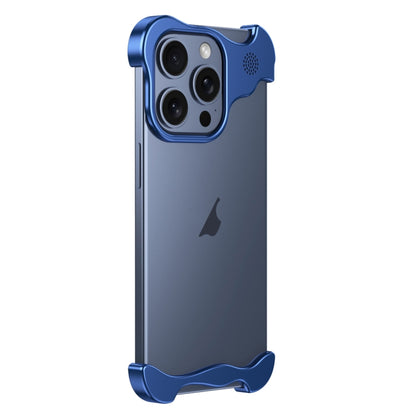 For iPhone 12 Pro Aromatherapy Alloy Frameless Phone Case(Blue) by buy2fix