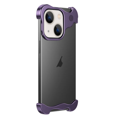 For iPhone 13 Aromatherapy Alloy Frameless Phone Case(Purple) by buy2fix