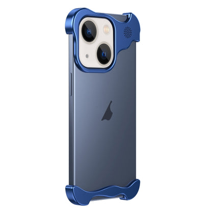 For iPhone 13 Aromatherapy Alloy Frameless Phone Case(Blue) by buy2fix