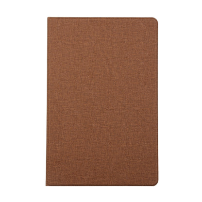 For Samsung Galaxy Tab S7 T870 2020 / Tab S8 Voltage Stretch Fabric Texture Leather Case with Holder(Brown) by buy2fix