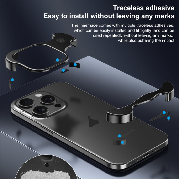 For iPhone 14 Aromatherapy Alloy Frameless Phone Case(Silver) by buy2fix