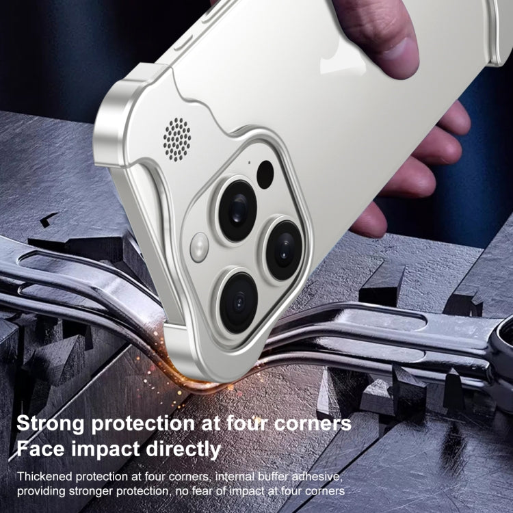 For iPhone 13 Aromatherapy Alloy Frameless Phone Case(Black) by buy2fix