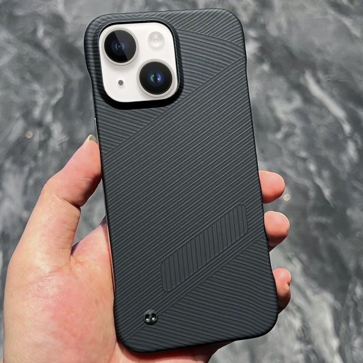 For iPhone 14 Carbon Fiber Frameless Cooling Phone Case(Black) by buy2fix