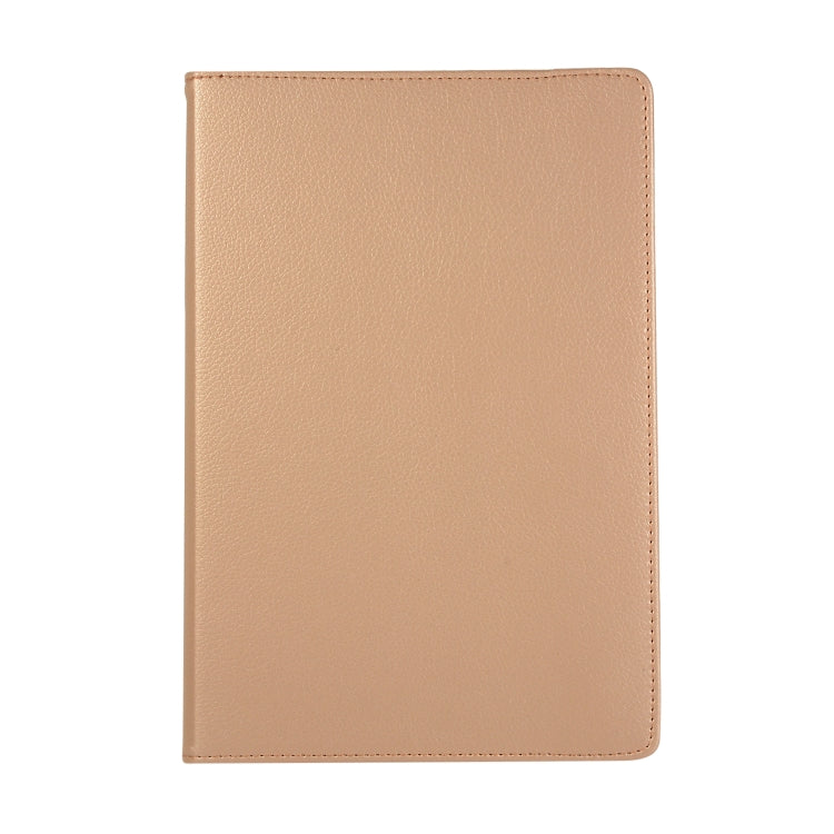 For Samsung Galaxy Tab S7 T870 2020 / Tab S8 Litchi Texture Horizontal Flip 360 Degrees Rotation Leather Case with Holder(Golden) - Other Galaxy Tab PC by buy2fix | Online Shopping UK | buy2fix