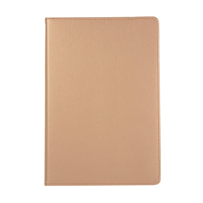 For Samsung Galaxy Tab S7 T870 2020 / Tab S8 Litchi Texture Horizontal Flip 360 Degrees Rotation Leather Case with Holder(Golden) - Other Galaxy Tab PC by buy2fix | Online Shopping UK | buy2fix