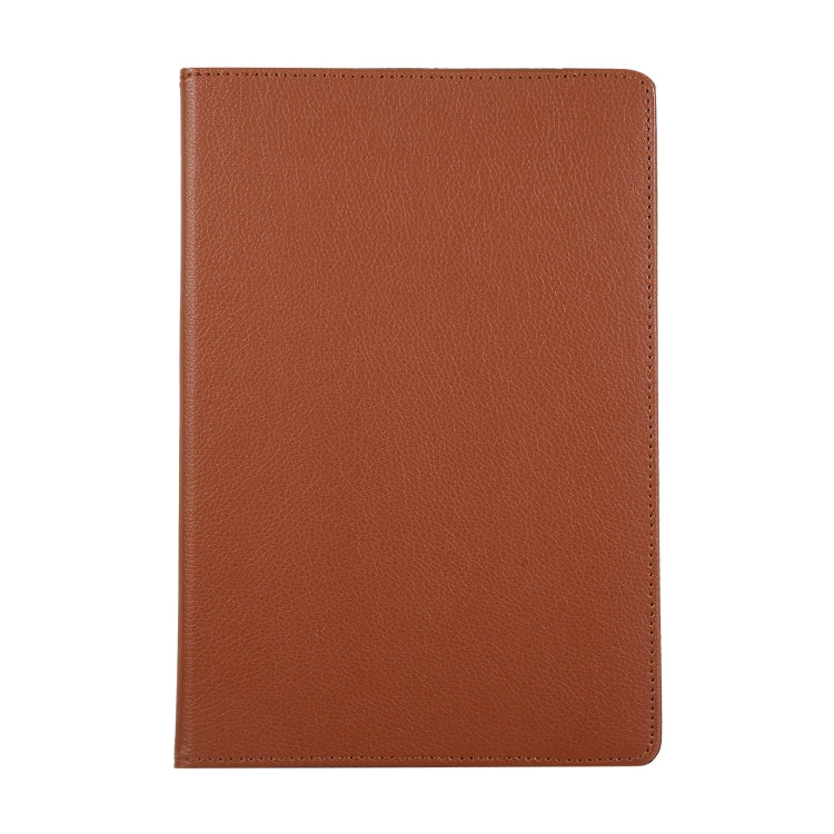 For Samsung Galaxy Tab S7 T870 2020 / Tab S8 Litchi Texture Horizontal Flip 360 Degrees Rotation Leather Case with Holder(Brown) - Other Galaxy Tab PC by buy2fix | Online Shopping UK | buy2fix