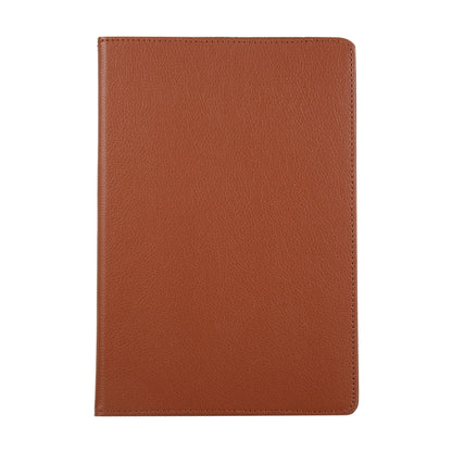 For Samsung Galaxy Tab S7 T870 2020 / Tab S8 Litchi Texture Horizontal Flip 360 Degrees Rotation Leather Case with Holder(Brown) - Other Galaxy Tab PC by buy2fix | Online Shopping UK | buy2fix