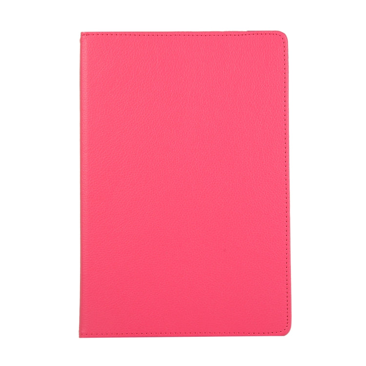 For Samsung Galaxy Tab S7 T870 2020 / Tab S8 Litchi Texture Horizontal Flip 360 Degrees Rotation Leather Case with Holder(Rose Red) - Other Galaxy Tab PC by buy2fix | Online Shopping UK | buy2fix
