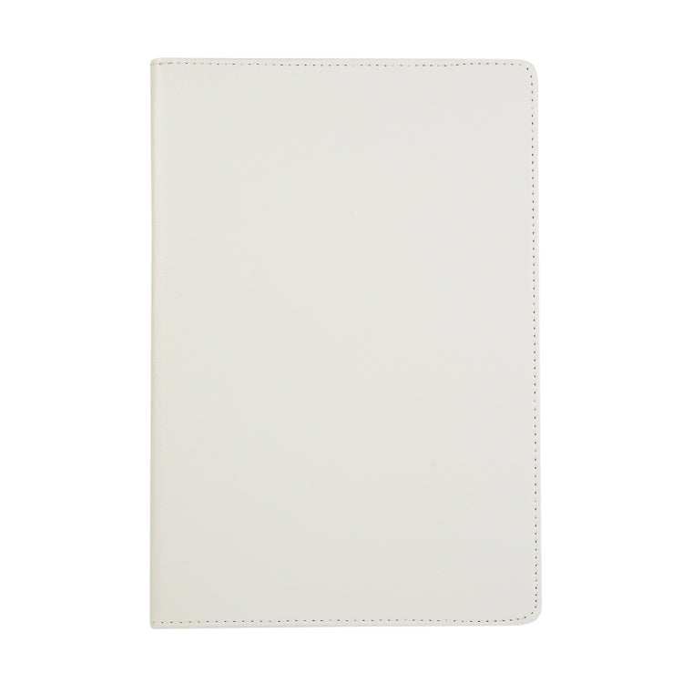 For Samsung Galaxy Tab S7 T870 2020 / Tab S8 Litchi Texture Horizontal Flip 360 Degrees Rotation Leather Case with Holder(White) - Other Galaxy Tab PC by buy2fix | Online Shopping UK | buy2fix