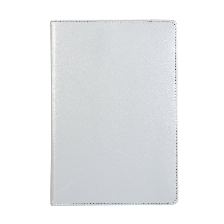 For Samsung Galaxy Tab S7 T870 2020 / Tab S8 Litchi Texture Horizontal Flip 360 Degrees Rotation Leather Case with Holder(Silver) - Other Galaxy Tab PC by buy2fix | Online Shopping UK | buy2fix
