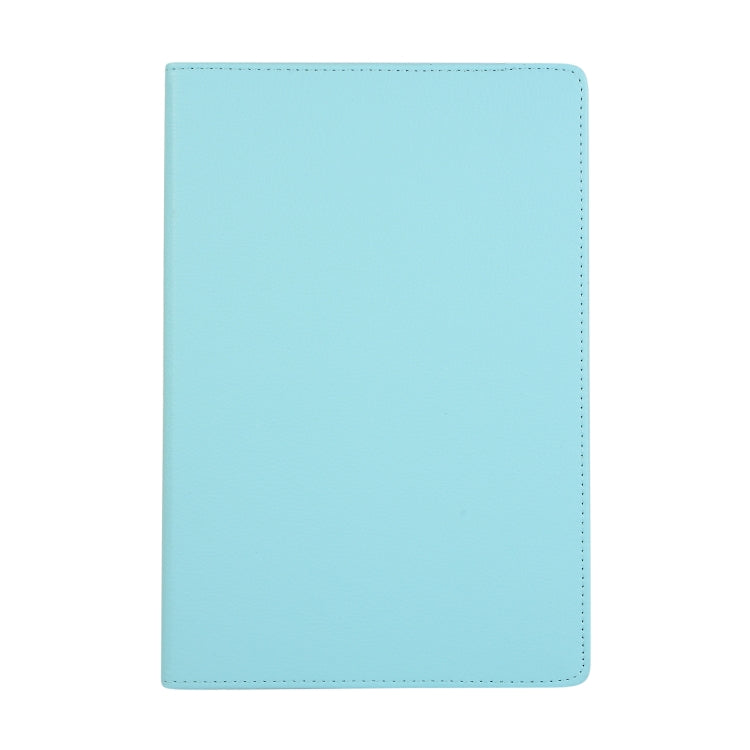 For Samsung Galaxy Tab S7 T870 2020 / Tab S8 Litchi Texture Horizontal Flip 360 Degrees Rotation Leather Case with Holder(Sky Blue) - Other Galaxy Tab PC by buy2fix | Online Shopping UK | buy2fix