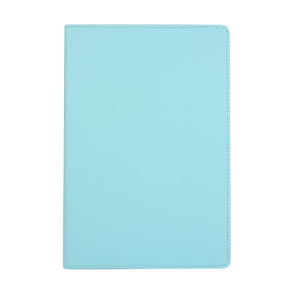 For Samsung Galaxy Tab S7 T870 2020 / Tab S8 Litchi Texture Horizontal Flip 360 Degrees Rotation Leather Case with Holder(Sky Blue) - Other Galaxy Tab PC by buy2fix | Online Shopping UK | buy2fix