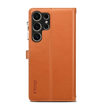For Samsung Galaxy S24 Ultra 5G ESEBLE Star Series Lanyard Zipper Wallet RFID Leather Case(Brown) - Galaxy S24 Ultra 5G Cases by ESEBLE | Online Shopping UK | buy2fix