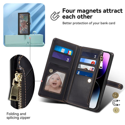 For Samsung Galaxy S24+ 5G ESEBLE Star Series Lanyard Zipper Wallet RFID Leather Case(Black) - Galaxy S24+ 5G Cases by ESEBLE | Online Shopping UK | buy2fix