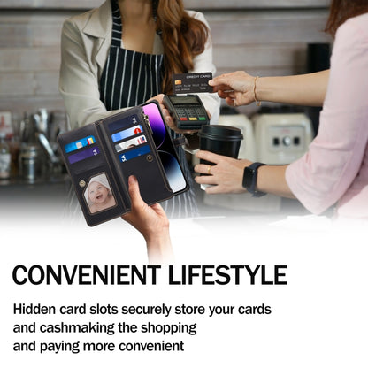 For Samsung Galaxy S24+ 5G ESEBLE Star Series Lanyard Zipper Wallet RFID Leather Case(Black) - Galaxy S24+ 5G Cases by ESEBLE | Online Shopping UK | buy2fix