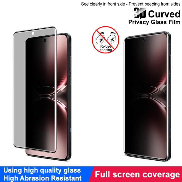 For vivo X200 Ultra 5G imak 3D Curved Privacy Full Screen Tempered Glass Film - vivo Tempered Glass by imak | Online Shopping UK | buy2fix