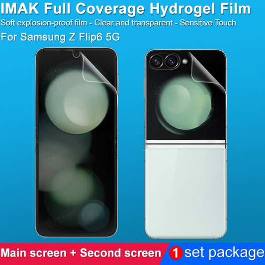 For Samsung Galaxy Z Flip6 1 Sets imak  Curved Full Screen Hydrogel Film (Outer Screen + Inner Screen) - Galaxy Tempered Glass by imak | Online Shopping UK | buy2fix