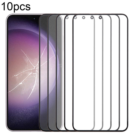 For Samsung Galaxy S23 SM-S911B 10pcs Front Screen Outer Glass Lens with OCA Optically Clear Adhesive -  by buy2fix | Online Shopping UK | buy2fix