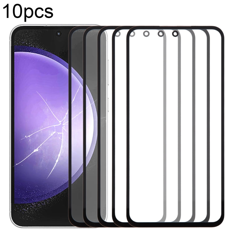 For Samsung Galaxy S23 FE SM-S711B 10pcs Front Screen Outer Glass Lens with OCA Optically Clear Adhesive -  by buy2fix | Online Shopping UK | buy2fix
