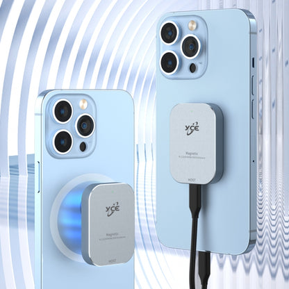 YCE-V195B USB-C / Type-C Female to M.2 NVMe SSD Magnetic Hard Drive Enclosure(Grey) by buy2fix