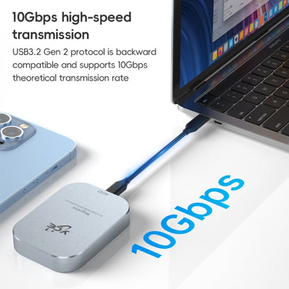 YCE-V195B USB-C / Type-C Female to M.2 NVMe SSD Magnetic Hard Drive Enclosure(Grey) by buy2fix