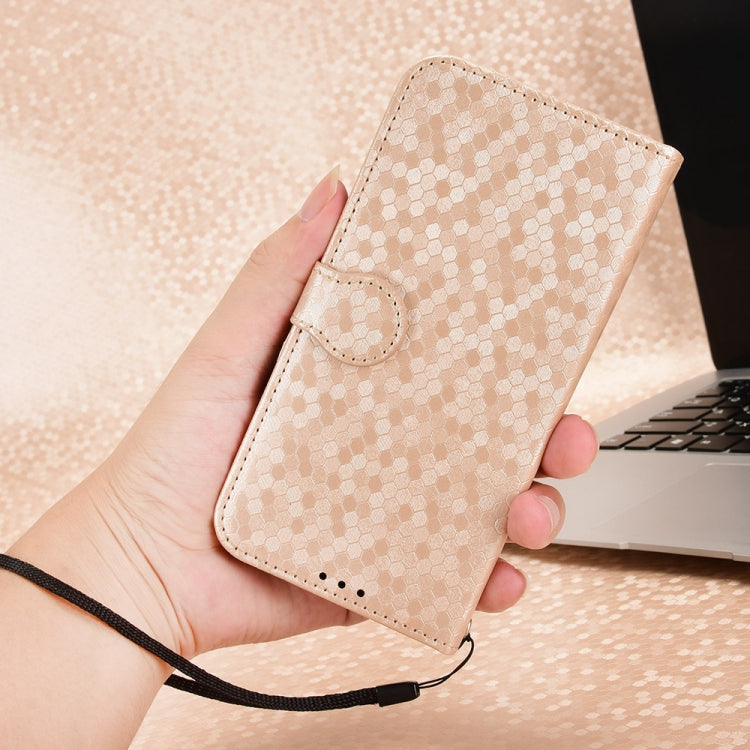 For Ulefone Note 17 Pro Honeycomb Dot Texture Leather Phone Case(Gold) by buy2fix